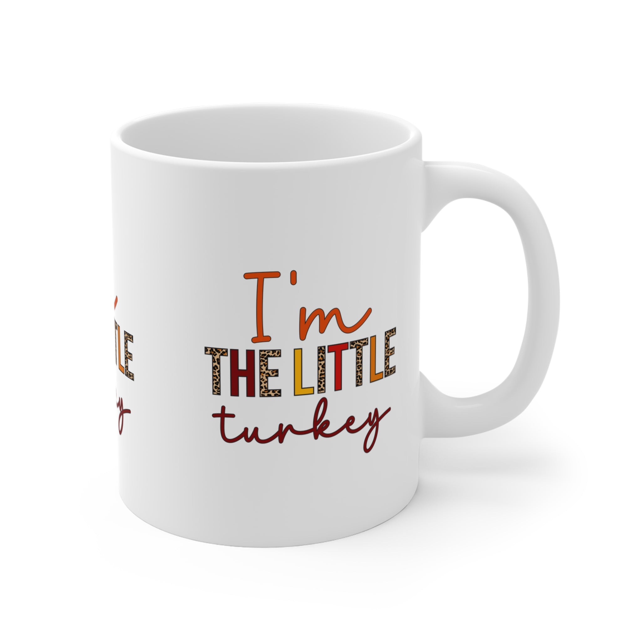 Thanksgiving Turkey Mug, I'm the Little Turkey Coffee Cup, Fall Decor, Holiday Gift, Autumn Mug, Festive Kitchenware
