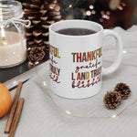 Grateful & Blessed Mug | Thanksgiving Gift, Coffee Cup, Cozy Home Decor, Appreciation Gift, Rustic Style