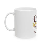 Inspirational Coffee Mug Jesus - "Coffee Gets Me Started, Jesus Keeps Me Going" - 11oz & 15oz