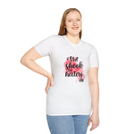Inspirational Unisex Softstyle T-Shirt - "& She Shook the Haters Off"