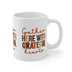 Grateful Hearts Mug | Perfect for Thanksgiving, Family Gatherings, Cozy Drinks, Hostess Gifts, Home Decor