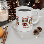 Grateful Hearts Mug | Perfect for Thanksgiving, Family Gatherings, Cozy Drinks, Hostess Gifts, Home Decor