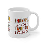 Grateful & Blessed Mug | Thanksgiving Gift, Coffee Cup, Cozy Home Decor, Appreciation Gift, Rustic Style