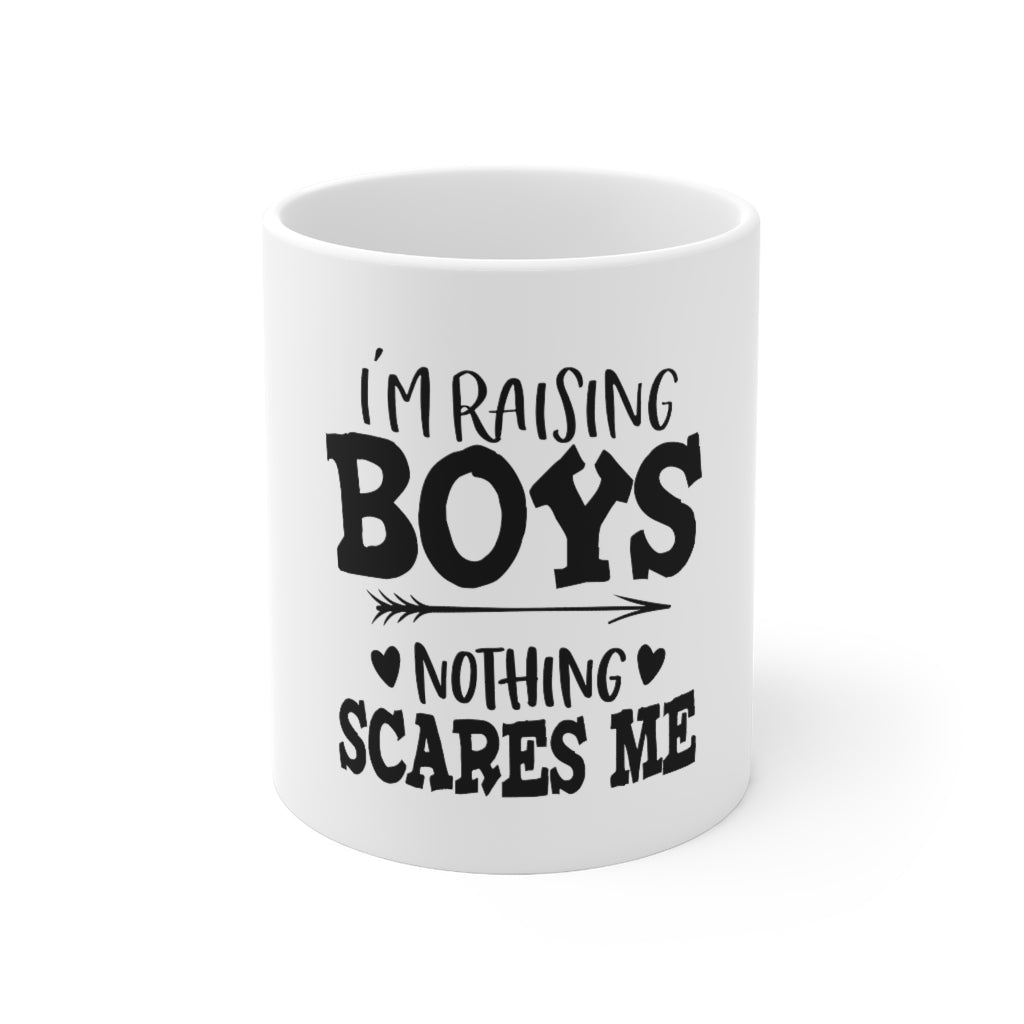 I'm Raising Boys Coffee Mug Mug 11oz-Mug-Mugs Crazy
