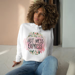 Hot Mess Express Crop Hoodie-Hoodie-Mugs Crazy