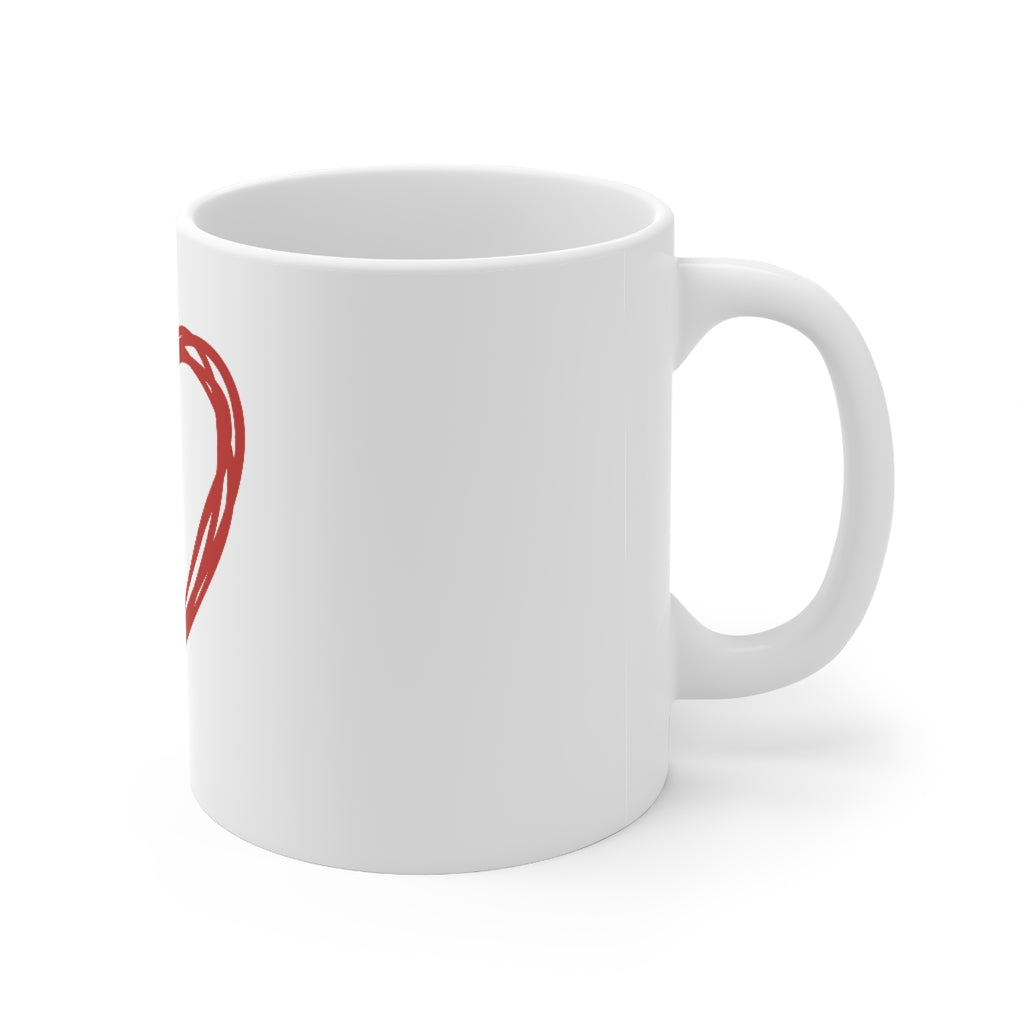 Heart Mug 11oz-Mug-Mugs Crazy