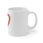 Heart Mug 11oz-Mug-Mugs Crazy