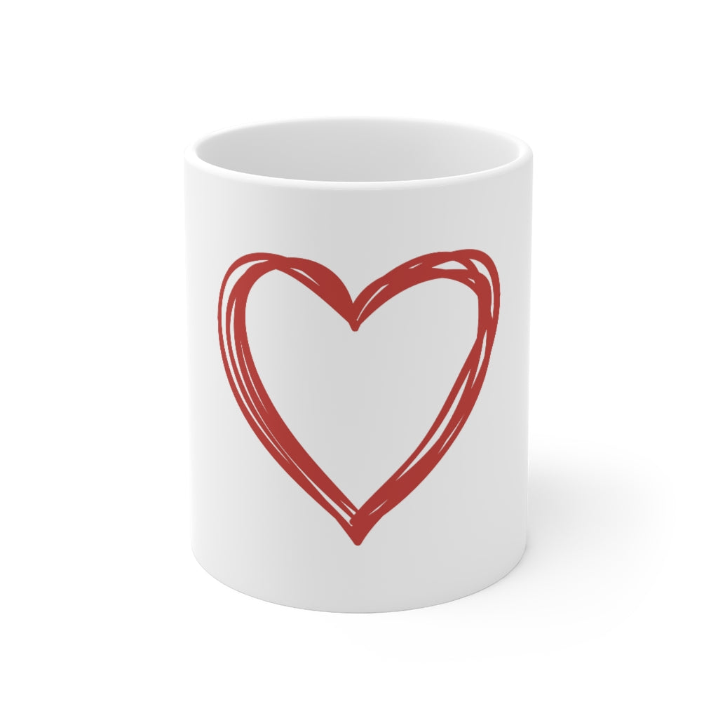 Heart Mug 11oz-Mug-Mugs Crazy
