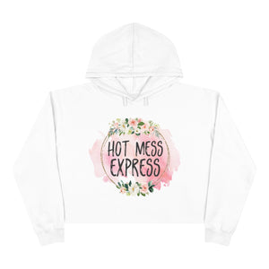 Hot Mess Express Crop Hoodie-Hoodie-Mugs Crazy